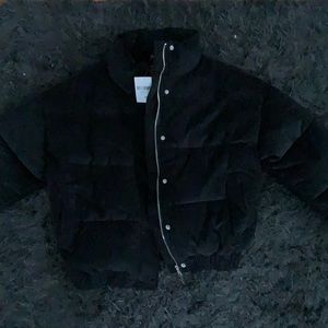 Black puffer jacket
